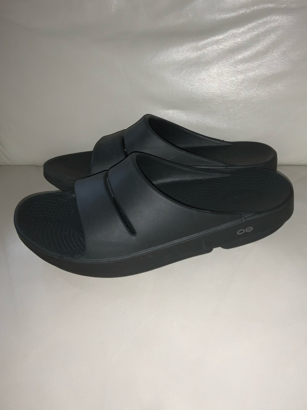 Oofos OOahh Slide Sandals Men’s 11 Women’s 13 Black Comfort Slide On Recovery. - Picture 3 of 6